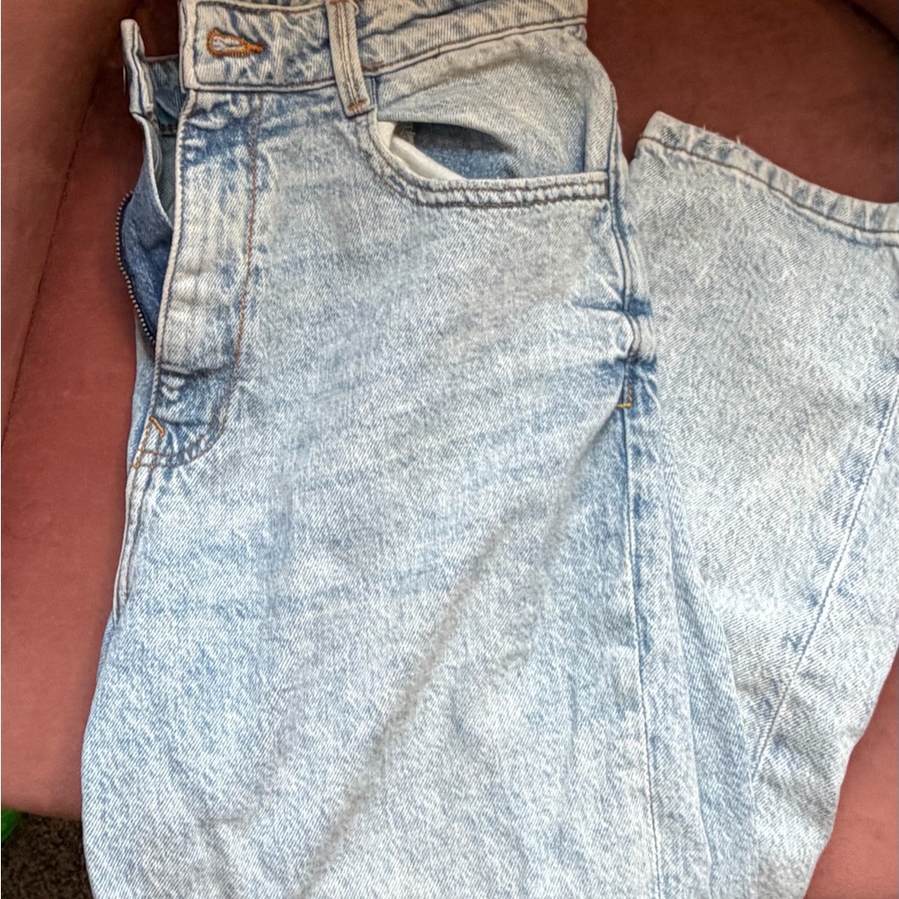 Zara Light Blue Stonewash Denim Jeans